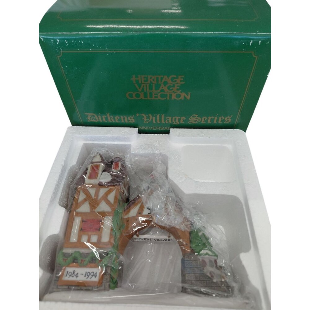 NOB Vtg Department 56 Dickens Village Series Postern 10th Anniversary 1984-1994